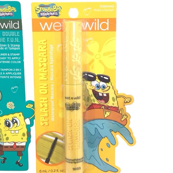 Wet & Wild SpongeBob Liquid Eyeliner Stamp & Waterproof Mascara Set - Picture 5 of 9